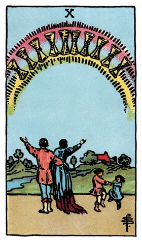 Ten of Cups Tarot card