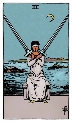 Two of Swords Tarot card