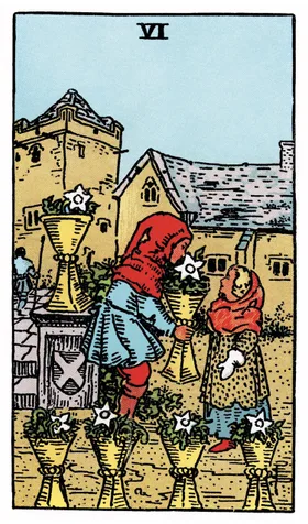 Six of Cups Tarot card