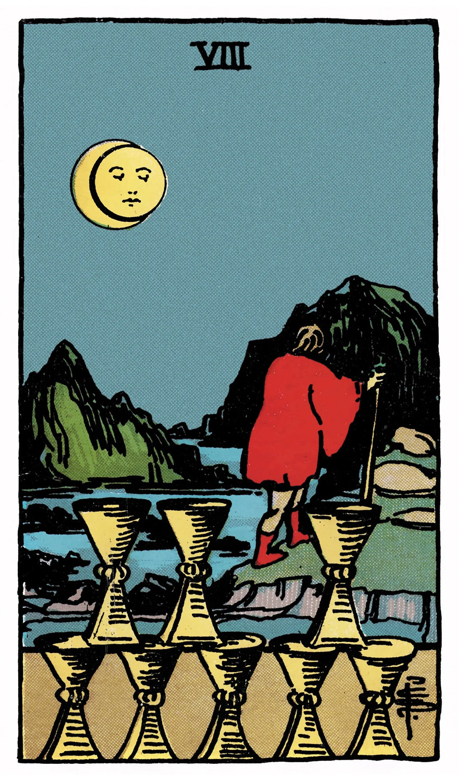Eight of Cups Tarot card