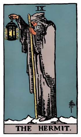 The Hermit Tarot card