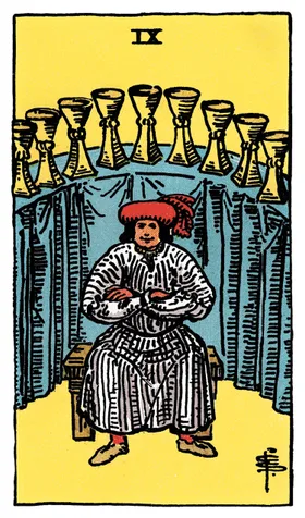 Nine of Cups Tarot card