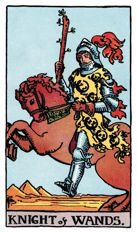 Knight of Wands Tarot card